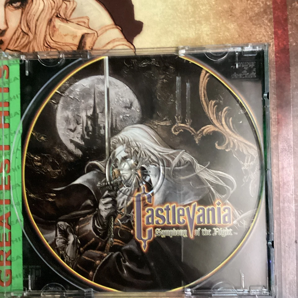 Raro Combo Castlevania Symphony Of The Night Juego y Doble Disco de Vinilo Completo Foto 4 de 4