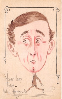 UK AND FOREIGN COMIC POSTCARD LARGE HEAD GOOD GOOD PLUS
