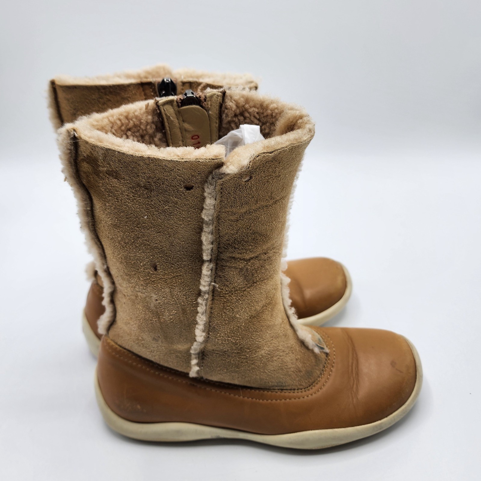 Prada Girl’s Suede / Leather Boots Size 13 US / 31 EU Pre-owned thumbnail 5