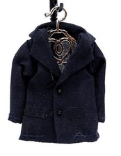 Dolls House Mans Black Jacket Smart Coat Tailored Clothing Bedroom Accessory