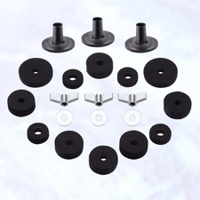  21 Pcs Silent Drum Practice Pad Set Anti Friction Replacement Washer