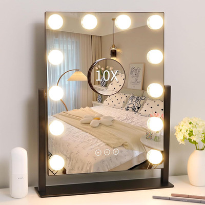 Vanity Mirror with Lights,Lighted Vanity Mirror with 12 Dimmable Bulbs for Dress