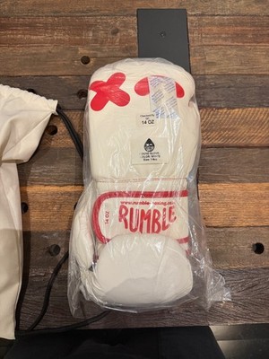 Rumble Boxing Gloves, Wink White, Weight 14 Oz  (Brand New)