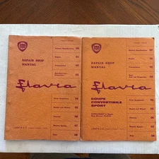 Lancia Flavia Orig. Repair Shop Manual  w/Coupe, Convertible Sport Supp. Manual