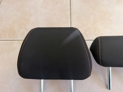 #ad HONDA CRV 2024 OEM REAR SEAT HEADREST SET BLACK red stripes. $180.00