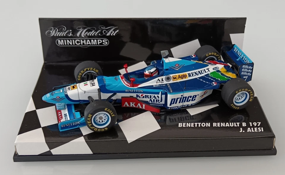 Benetton Renault B197 Alesi 1997 F1 1/43 Minichamps - Immagine 2 di 4