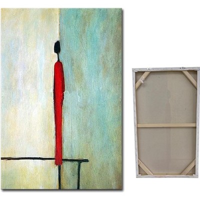 Kunstwerk Wandbild Acryl Leinwand moderne Figur Handgemalt Größe 60x90cm