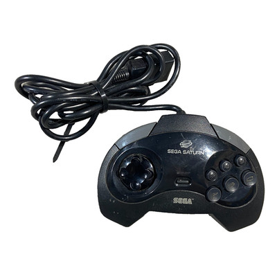 SEGA Saturn Controller MK-80100 | Original OEM Pad | 6-Button | Black