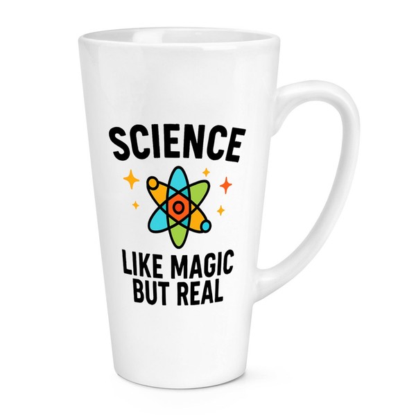 Gift Base Science Like Magic But Real 17Oz GroßE Latte Tasse Becher Witz-image