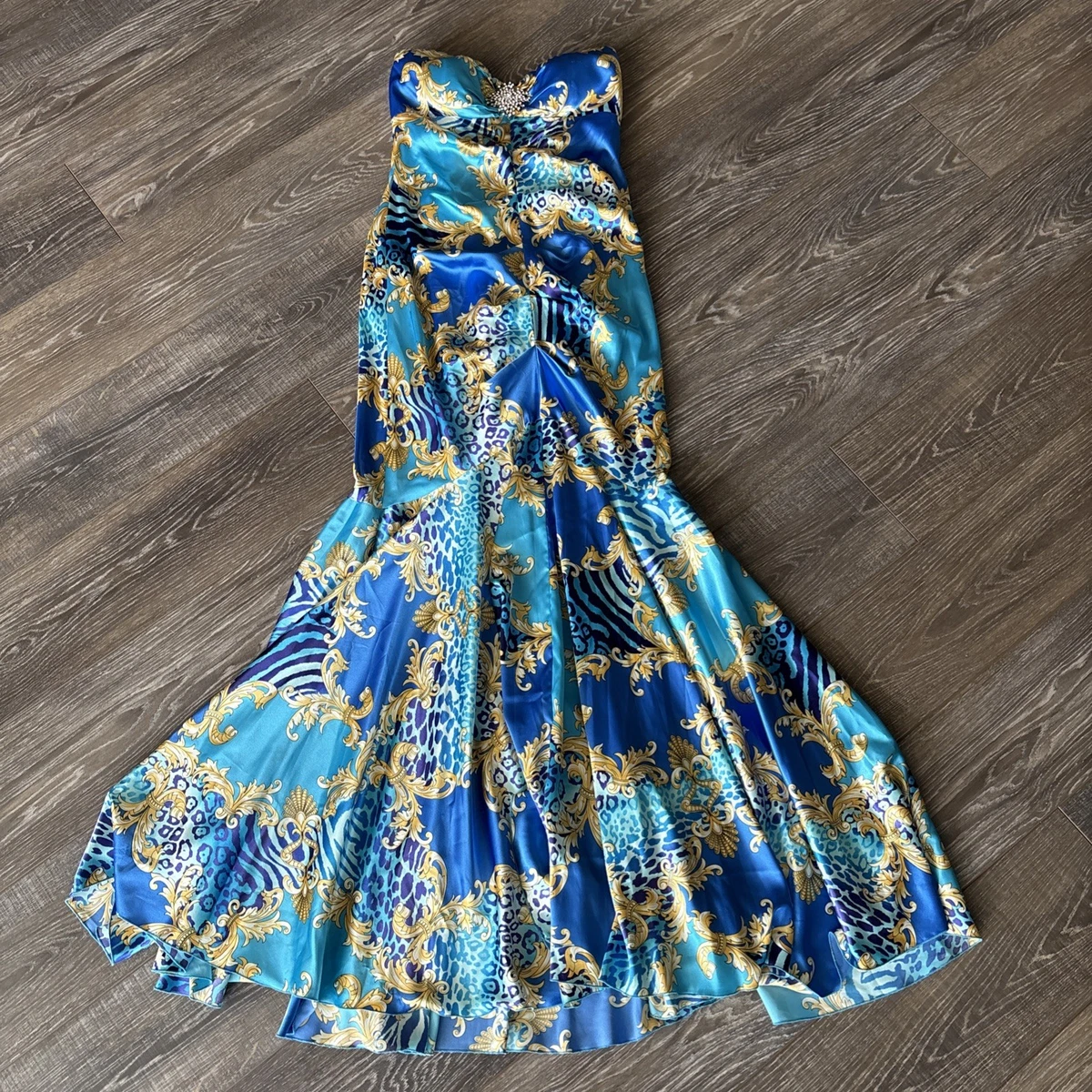 cache blue dress Vintage In Women's Dresses for sale Color:LightYellow
