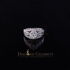 2.00ct Cubic Zirconia Sterling White Silver Round Engagement Womens Ring Size 7