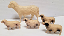 VINTAGE CELLULOID SHEEP LOT MADE IN THE USA