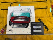 Original Mercedes Motion in time F1 painted canvas by David Johnson 6