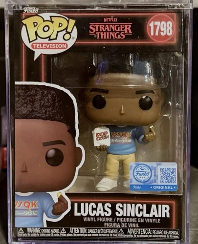 LUCAS SINCLAIR 1798 Funko Pop STRANGER THINGS LUCAS Target EXCL w/Protector