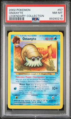 Omanyte graded PSA 8 for sale on eBay