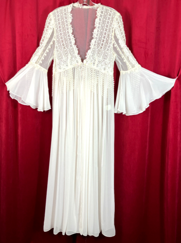 M Jonquil Diane Samandi Neiman Marcus Fairycore Ethereal Wedding Pegnoir Robe