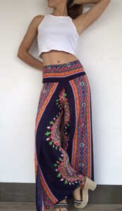 Pantalon Largo Verano Tribal.Bohemio Chic.Etnico, Casual.Moda Playa | eBay
