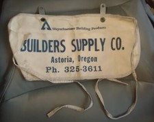 Vintage Weyerhaeuser Nail Tool Apron builders supply Astoria Oregon s2