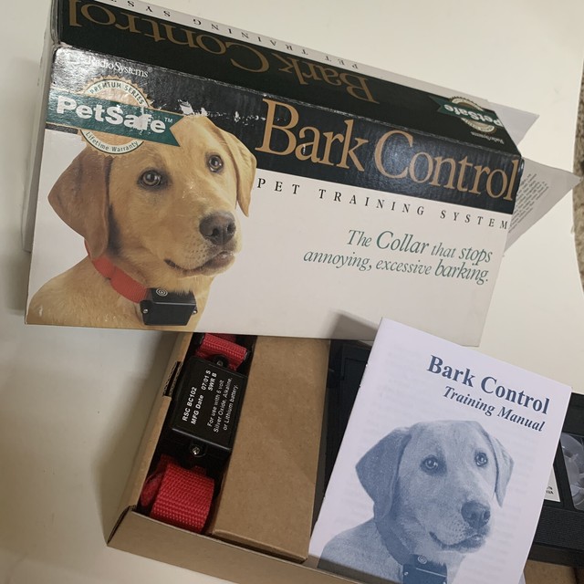 Petsafe Bark Control Dog Collar with VHS Tape and Manual Model PBC302 eBay