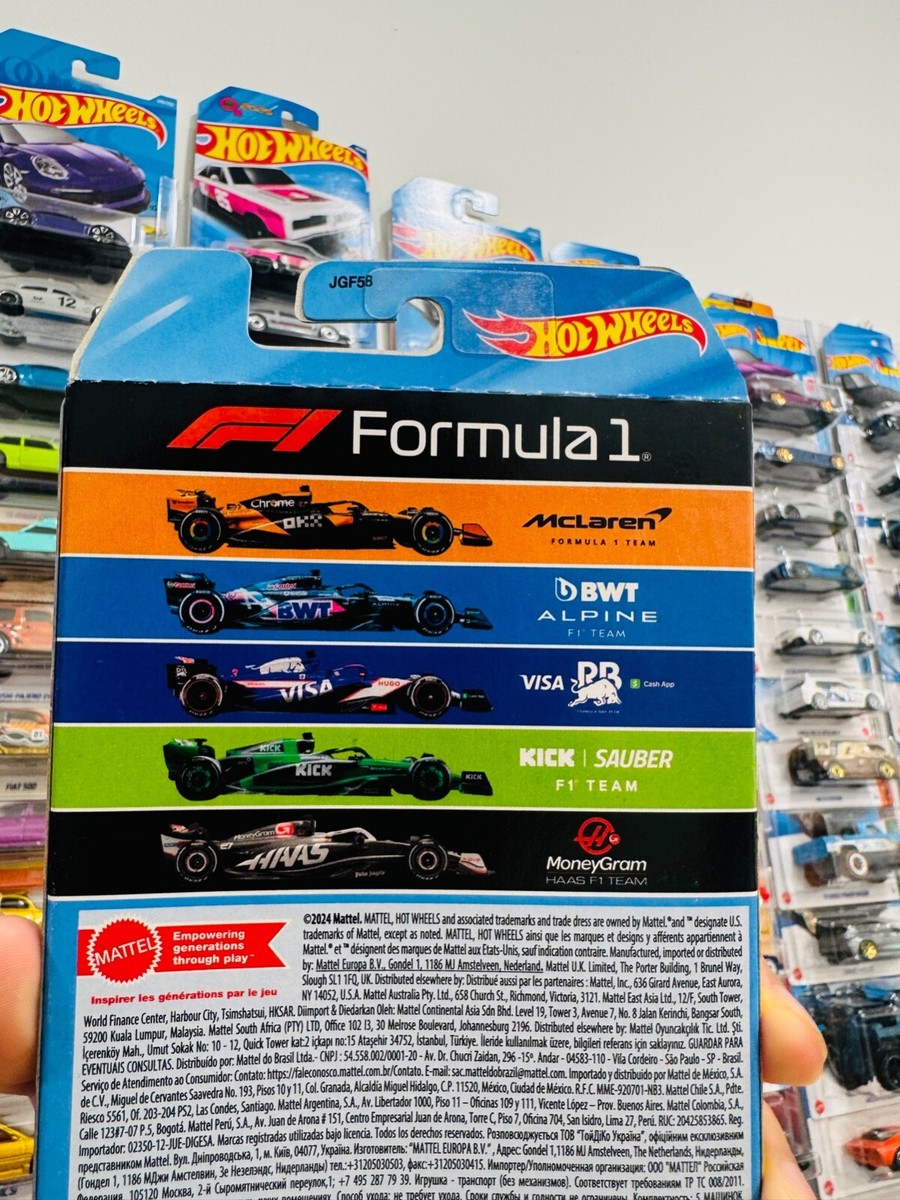 5er Pack Formula 1 F1 - Hot Wheels 2024 - Mc Laren + Alpine + Sauber