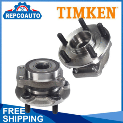 2X Timken Front Wheel Bearings & Hub for Subaru Forester Impreza Crosstrek 5 Lug