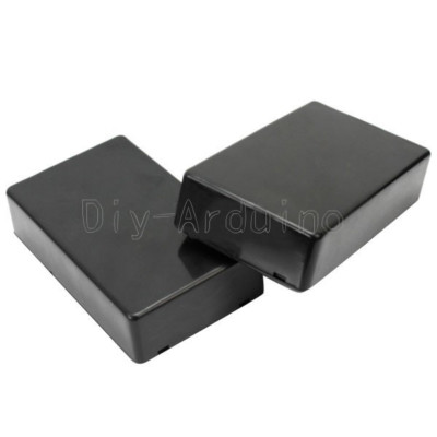 Black Plastic Electronic Project Box Enclosure Instrument Case 100x60x25mm
