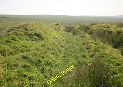 Photo 6x4 Track above the Rattle Brook Shortacombe/SX5286 The mapped cou c2014