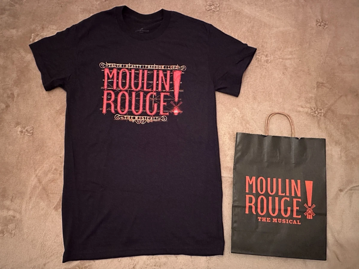 New MOULIN ROUGE Broadway Tour Exclusive Unisex T SHIRT with Tour