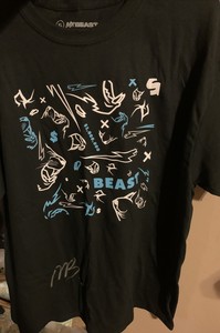 signed mr beast shirt ebay