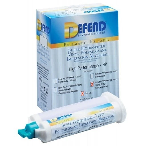 VP-9007 DEFEND HEAVY BODY REGULAR SET VPS 4-50 ML CARTRIDGES IMPRESSION