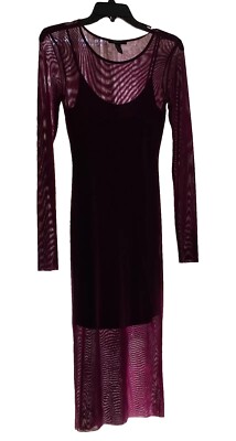 knee length dresses for ladies Sheer Chiffon Maxi Dress Black / M