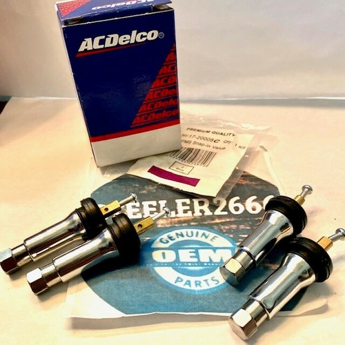 GM Tire Pressure SENSOR Valve Stems! SET OF 4! Chrome set eBay