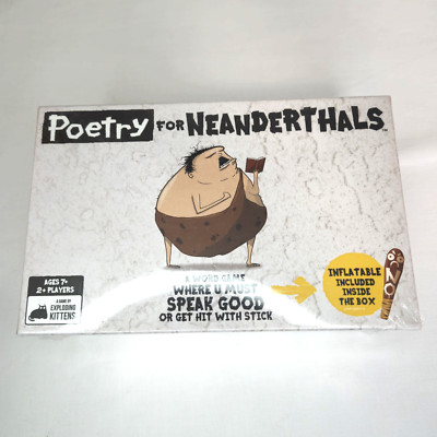 Poetry For Neanderthals a Word Game by Exploding Kittens New & Sealed Ages 7+