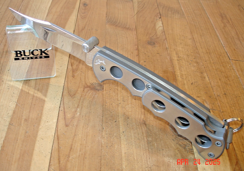 SUPERB RARE BUCK KNIFE 186 TITANIUM TI-MASTER PHROBIS PROTOTYPE SERIAL #002