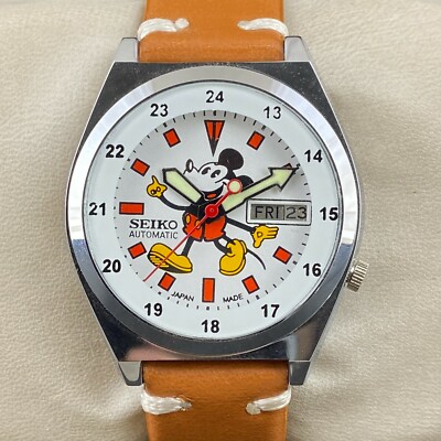 Vintage Seiko Mickey Mouse Automatic 17 Jewels Day-Date 7009A Men's Watch  SK003 | eBay