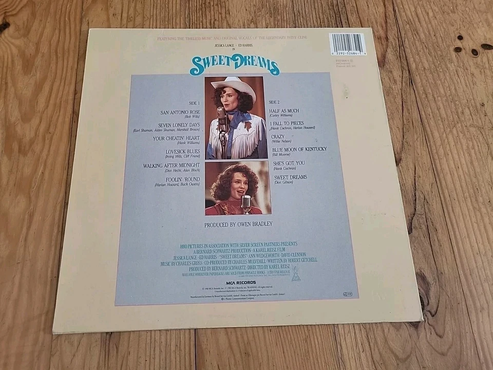 Patsy Cline - Sweet Dreams - Original Soundtrack - VINYLE 33 Tours LP - Photo 2/4