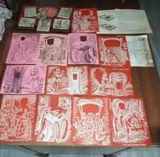 Vintage WILLO PHOTO MASKS - Comic risque series - photography cartoons -complete