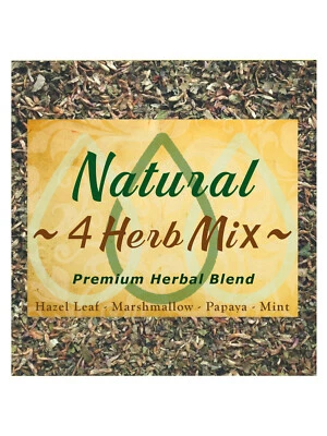 Green Gold Natural 4 Herb Herbal Blend Papaya, Hazel Leaf, Mint, Aromatherapy