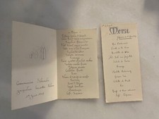 Ancien menu de communion St EMILION du 01 juin 1947