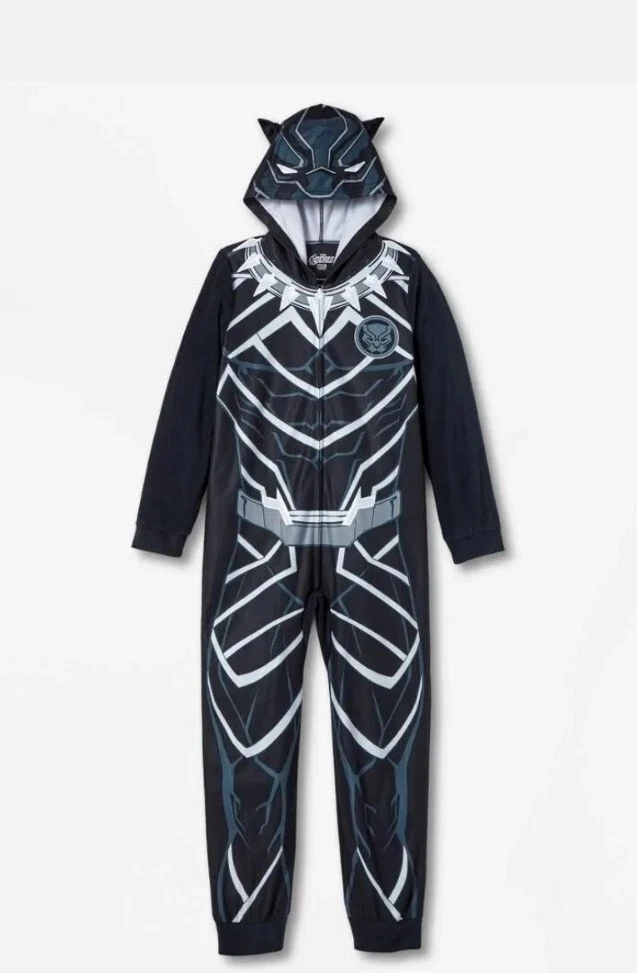 Marvel Black Panther Romper Union Suit Pajamas Size XS 4 5 eBay