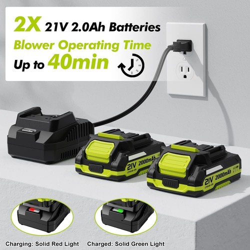 Soplador Sopladora De Hojas Electrico Potente Remocion Limpiador De Patio Marca - Afbeelding 2 van 8