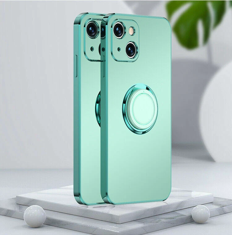 Luxury Matte Magnetic Car Holder Phone Case for iPhone 13 12 11 XR X 8 7