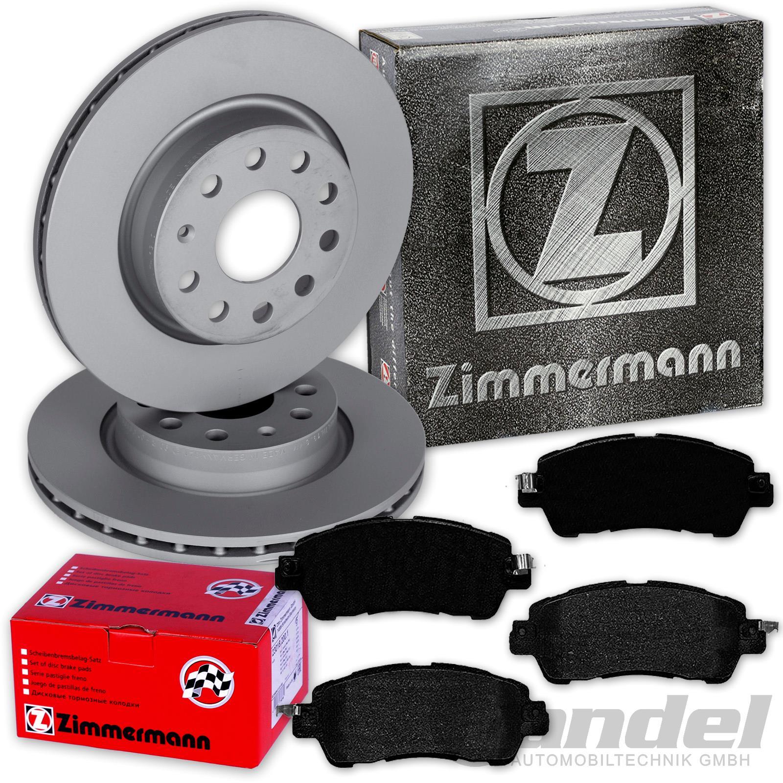 ZIMMERMANN Discos de Freno 258mm + Pastillas Delant. Apto para Mazda 2 Dj Desde
