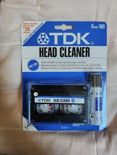 "NEW" TDK 8CW-11 Hi8 8mm WET TYPE HEAD CLEANER CLEANING KIT CASSETTE