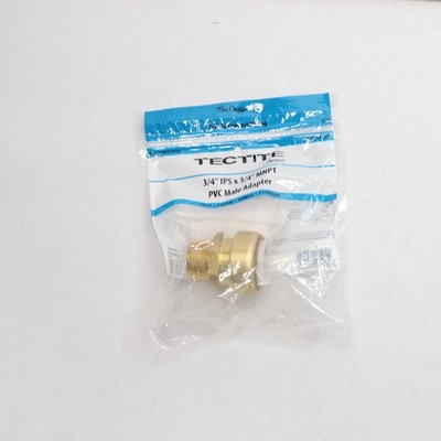 Apollo Push To Connect Brass PVC IPS x 3/4'' Male Pipe Thread Adapter FSBIPSMA34