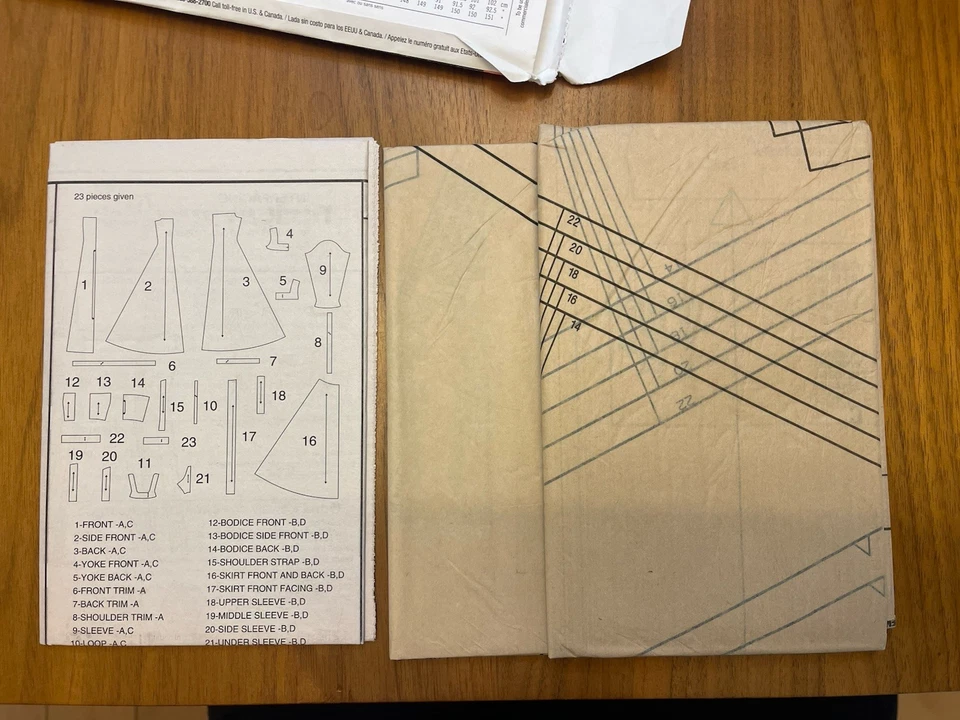 Uncut Simplicity Pattern 1773 R5 Misses' Costume Medieval Dresses Sizes 14-22 - Image 2 of 4