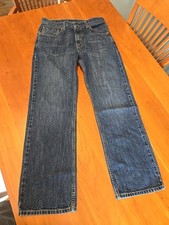 Levi  s 505 Regular Cut Jeans Size 18 Reg 29 x 29 Stone Wash Faded