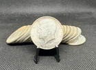 Full Roll (20) 40% Silver Kennedy Half Dollars Average Circulated Condition!