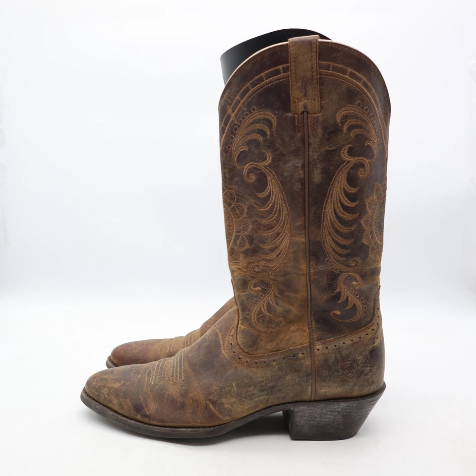 Ariat Magnolia Western Boots Women's Size 9 B Brown Leather Cowgirl 10010970 - Image 3 of 4