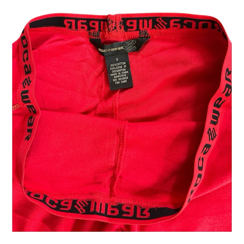 Rocawear! Top rojo vintage y bolígrafo para mujer! ¡Nuevo! ¡Algodón! Talla S ¡Hallazgo real! Foto 4 de 4